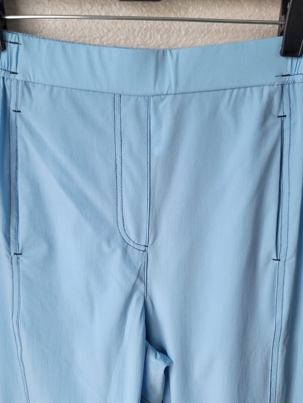 Halara Lightweight Wide Leg Track Pants Size XSmall Color Pacific Blue NWT - Picture 2 of 9